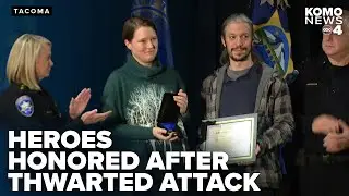 Heroes who thwarted attack on woman at Point Defiance Park honored by Tacoma police