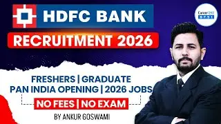 HDFC Bank Vacancy 2026 | Freshers Eligible | Pan India Opening | Private Bank Jobs