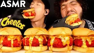 ASMR HOT CHEETOS CHEESEBURGERS with BENNY BLANCO