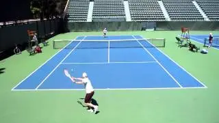 Forehand cross court passing shot (short angle)