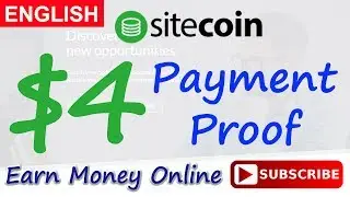 Sitecoin Payment Proof Complete Survey Offers New PTC Site Tutorial English 2017