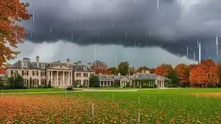 Relaxing Rain Sounds for Deep Sleep | ASMR Rain in a Luxury Mansion #asmr #relax #rainsounds