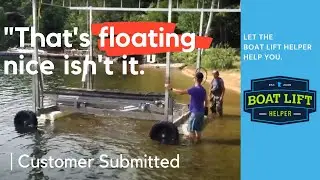 How to move a hydraulic boat lift | Boat Lift Helper | Customer Submitted