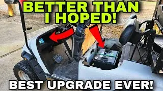 BEST GOLF CART UPGRADE EVER!  Vatrer 36v LifePO4 105ah Bluetooth Battery with driver Display!