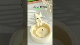 The Cutest Candle Holder You've Ever Seen! #catdecor #candleholder #catlovers #cuteandcozy