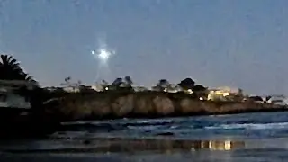 Pre-Dawn Beach Flight High Above La Jolla