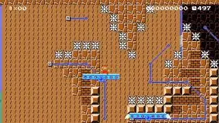Blue Platform Frenzy by c4zR592v8J   [Super Mario Maker]