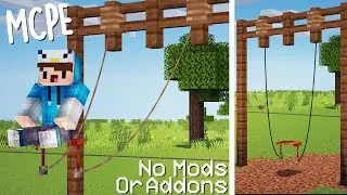 Minecraft PE: How To Make Working Swing Set | #Shorts