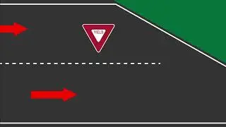 Merging lanes, who has the right of way when a lane merges with another lane.