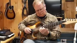 Guitar improvisation with backing track from my new amplifier. 