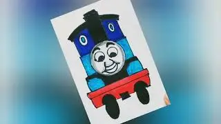 Thomas train drawing super easy|| how to draw  a train