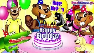 Busy Beavers Happy Birthday Reversed