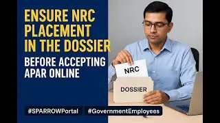 Important APAR Update: NRC Must Be Placed in Dossier Before Acceptance on SPARROW Portal