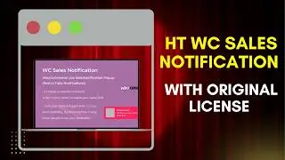 Download HT WC Sales Notification With License Key | WooCommerce Sales Notification Plugin
