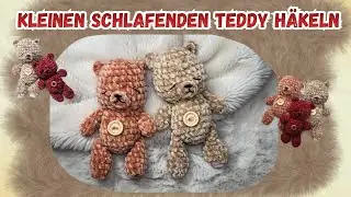 Kleinen Teddy h&auml;keln 🧸 Teddyb&auml;r -  Amigurumi #h&auml;keln #crochet #handgemacht #handmade