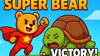 Super Bear Wins! Giant Turtle Defeated 🐻🏆 #superbearadventure #shorts #gaming #superbear 