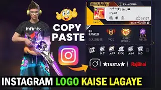 Free Fire Bio Me Instagram Logo Kaise Lagaye | Bio Design Code Free Fire | Colourful Bio Free Fire