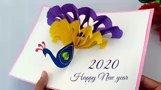 Beautiful Handmade Happy New Year 2020 Card Idea / DIY Greeting  Cards for New Year