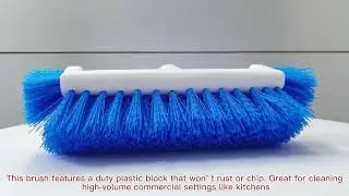 10&rdquo; Plastic Deck Brush with Side Bristles
