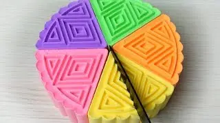 Satisfying Video l Make and Cut Kinetic Sand Cake ASMR ​#23
