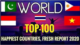 Top 100 World's Happiest Countries 2020 | Happiness Index