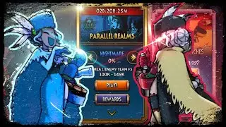 Skullgirls Mobile | Parallel realms Nightmare | Black Dahlia FurMonger solo until she dies (uncut)