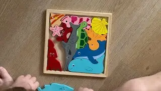 Sea creatures puzzles | Calming puzzles for toddlers 
