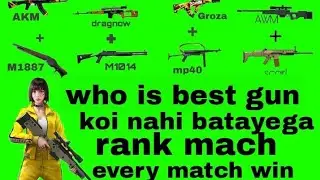 free fire rank mode best guns combination # op gun #