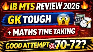 IB MTS Exam Review😨🔥🔥|Current Affair Tough| Maths Moderate| English lengthy| 70+ good attempt|#ibmts