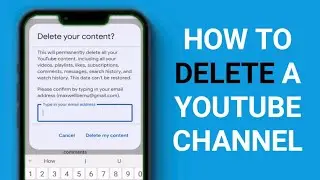How to permanently delete a YouTube channel 