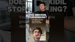 Does minoxidil stop working? 🧐 #minoxidil