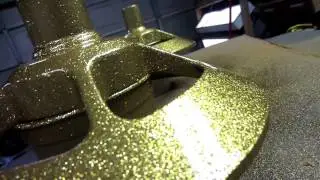 sparkle efx 18k and aztec gold flake over gold base.