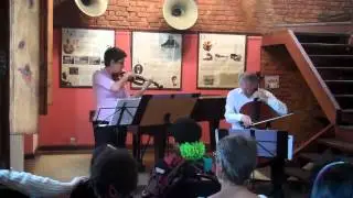 Carla Rincon violin, Jed Barahal cello, Villa-Lobos Choro Bis