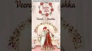 Premiere Pro Invitation Wedding Project I Save the Date 241104 #weddingprojects #weddinginvitations