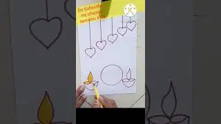 Diwali card easy & beautiful, no glue, scissor#ytshorts#yt#diwali#happydiwali