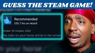 GUESS THE GAME FROM THE WEIRD STEAM REVIEW | REACTION