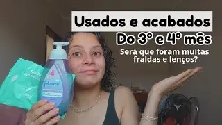 Quantas fraldas e lenços utilizamos em 2 meses e meio? 