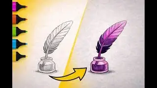 Learn Letter Q | Quill Coloring for Children