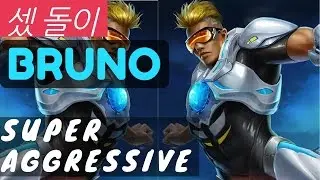Aggressive Gameplay [Rank 1 Bruno] | Bruno Gameplay and Build by 섻돌이 Mobile Legends