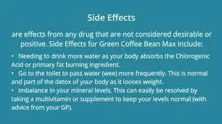 Green Bean Coffee Max Side Effects Details