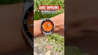 SEIKO SRPD59K1 Visibility Test | Orange Dial in Action 🧡