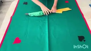Easy magic trick tutorial color changing handkerchief