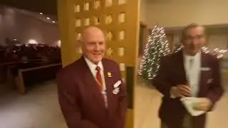 Arriving at Sacred Heart for a Wonderful Christmas Eve!