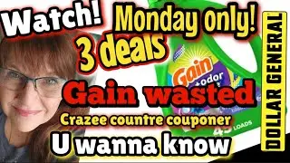 Dollar General couponing deals & Glitches Watch! Run double dip GAIN! Monday only!!