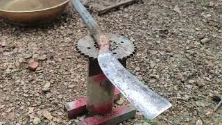 Mechanic Girl; Girl Forging Knives by Hand &ndash; Skilled Like a Master Blacksmith