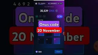Daily Code Onus Tap Tap \ Onus daily code 20 november | onus daily code #airdrop #onusdailycode