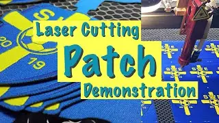 How to laser cut embroidery patch | Vision laser cutting machine