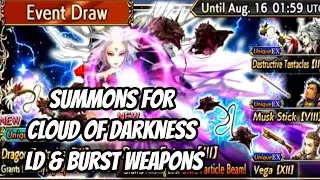 Summons for Cloud of Darkness LD & Burst Weapons - DFFOO - Dissidia Final Fantasy: Opera Omnia
