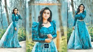 Dark Blue Vsco Tone | Camera Raw Preset Free Download | Photoshop Color Grading Tutorial
