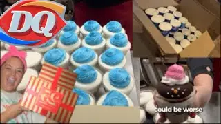 Insane Catering Day at DQ | Cupcakes, Blizzard Chaos & A Much-Needed Wine Break 🤪❄️